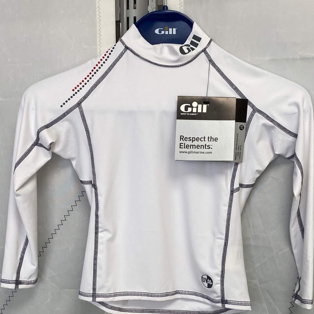 Gill Kids White Swim Rashguard